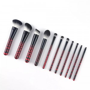 New Private Label Makeup Brush Set 12pcs Cruelty-free Kabuki Powder Eyeshadow Custom Makeup Brushes