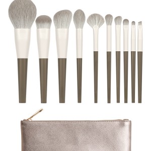 Wholesale Makeup Tools 10Pcs Professional Private Label Powder Blush Lipstick Make up Brush Set