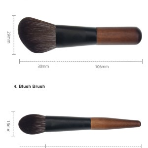 Private Label 12pcs Elegant Beauty Premium Nylon Hair Professional Make Up Brush Makeup Set