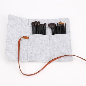Professional Makeup Artist Tools 15pcs Premium Natural Hair Eyeshadow Cosmetic Brush Set