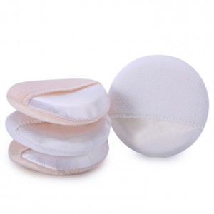 Professional Private Label Velvet Air Cushion Super Soft Cosmetic Pocket Powder Puff Finger Attach Baby Puff