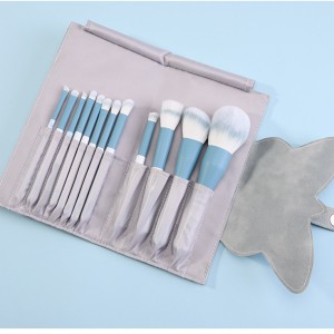 Professional Makeup Brush Manufacturer Customize Logo Vegan Hair Makeup Brush Set with Cosmetic Bag