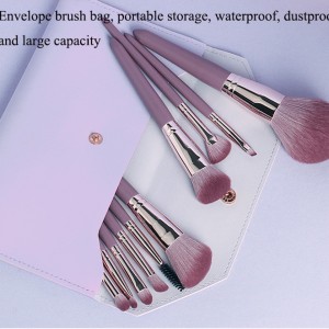 2022 Purple Make up Brush Set Soft Vegan Foundation Powder Eyeshadow Cosmetics Tool