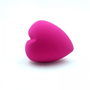 New 3D Love Heart-Shaped Rose Red Non-Latex Makeup Sponges Soft Foundation Powder Beauty Blender Sponge