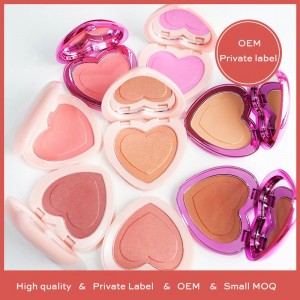 Small MOQ OEM Private Label Pearl Matte Color Permanent Makeup Palette Vegan Blusher Palette