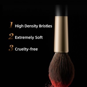 Luxury black high quality Synthetic hair 12pcs Makeup brush set