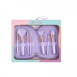 7 Pieces high quality Soft Synthetic hair travel makeup brush set