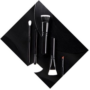 Private label 5 pieces Synthetic hair Face makeup brush set