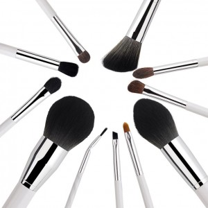 Private Label Cosmetic Brush Tool 12PCS Synthetic Makeup Brushes Eyeshadow Makeup Brush Set