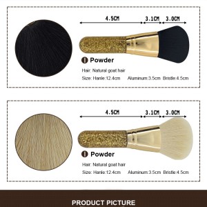 Private label Synthetic hair Fluffy Tapered Powder brush High Quality kabuki make up brush