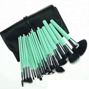 Wholesale 24pcs light blue makeup brush set