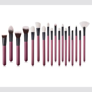 Private label 18pcs Luxury makeup brush set with synthetic hair