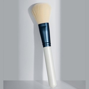 11pcs Luxury white makeup brush set with imitation goat hair