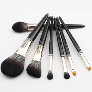 Newest design 7pcs makeup brush set with diamond ferrule
