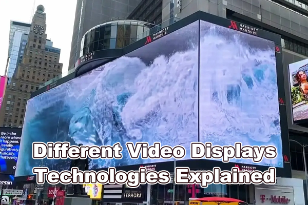 فن آوری های مختلف نمایش ویدیو توضیح داده شده است