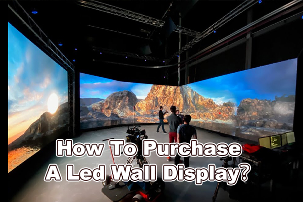 Como mercar unha pantalla LED de parede?
