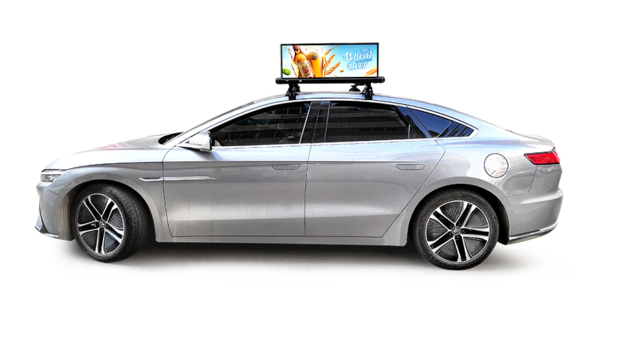 Рекламный светодиодный дисплей на крыше автомобиля, энергосбережение