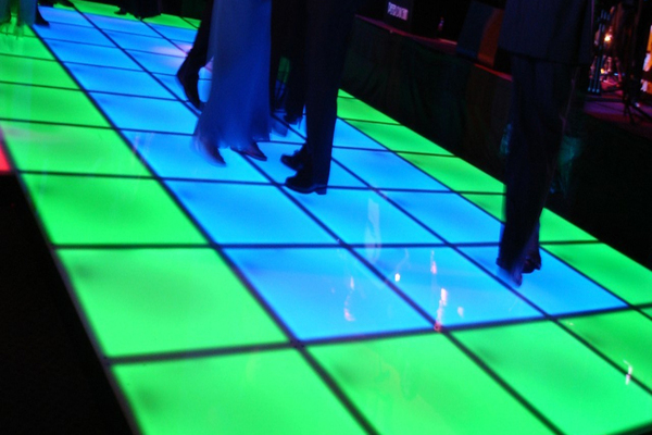 Who makes led floor screen in USA?