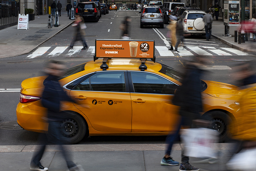 Taxi ambony led display