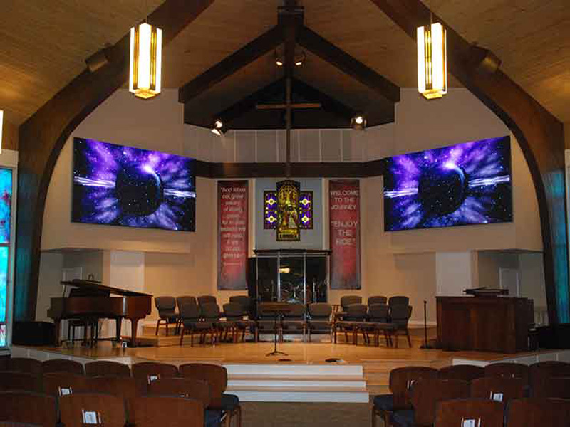 panell LED de l'església