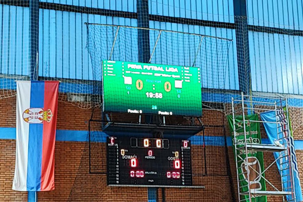 Basketball indoor LED display in Republic of Serbia