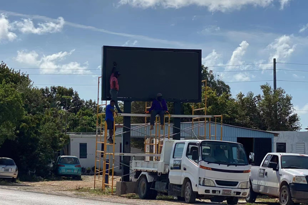 Рекламный светодиодный экран P6 в Африке