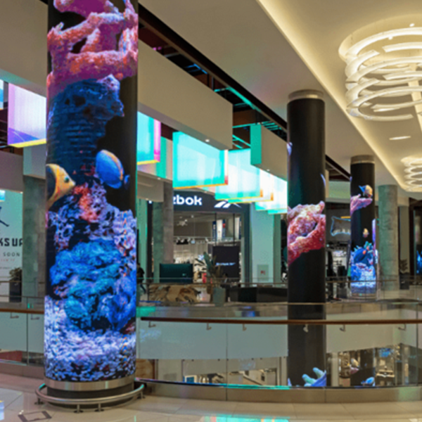 Flexible LED  in  Shopping  mall