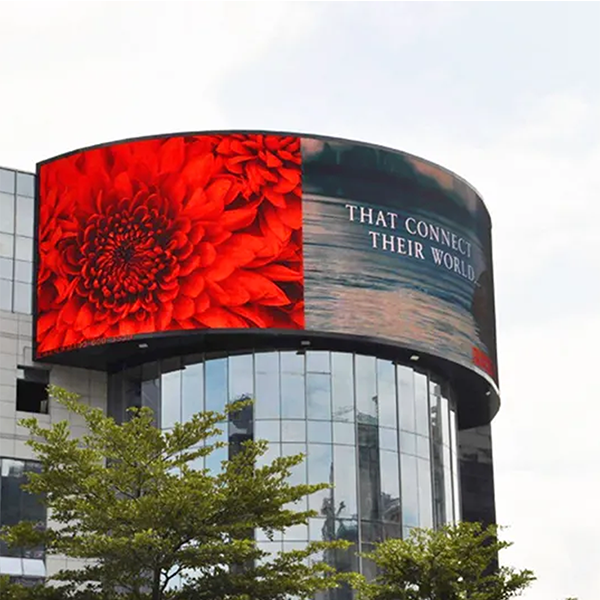 Flexible LED Screen Use In Outdoor Building
