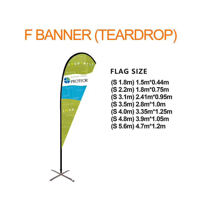 F Banner (Teardrop chij)