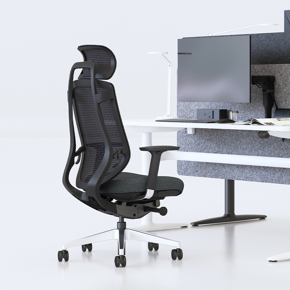 Black Mesh Tilt Function Office Chairs