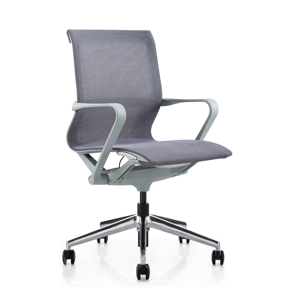 Grey Mesh Swivel Office Chair