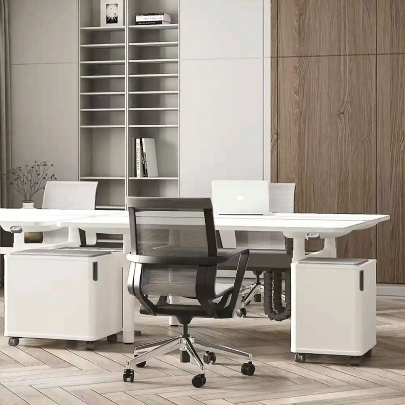 Cadeira de escritório com função ajustável simples para equipe de malha