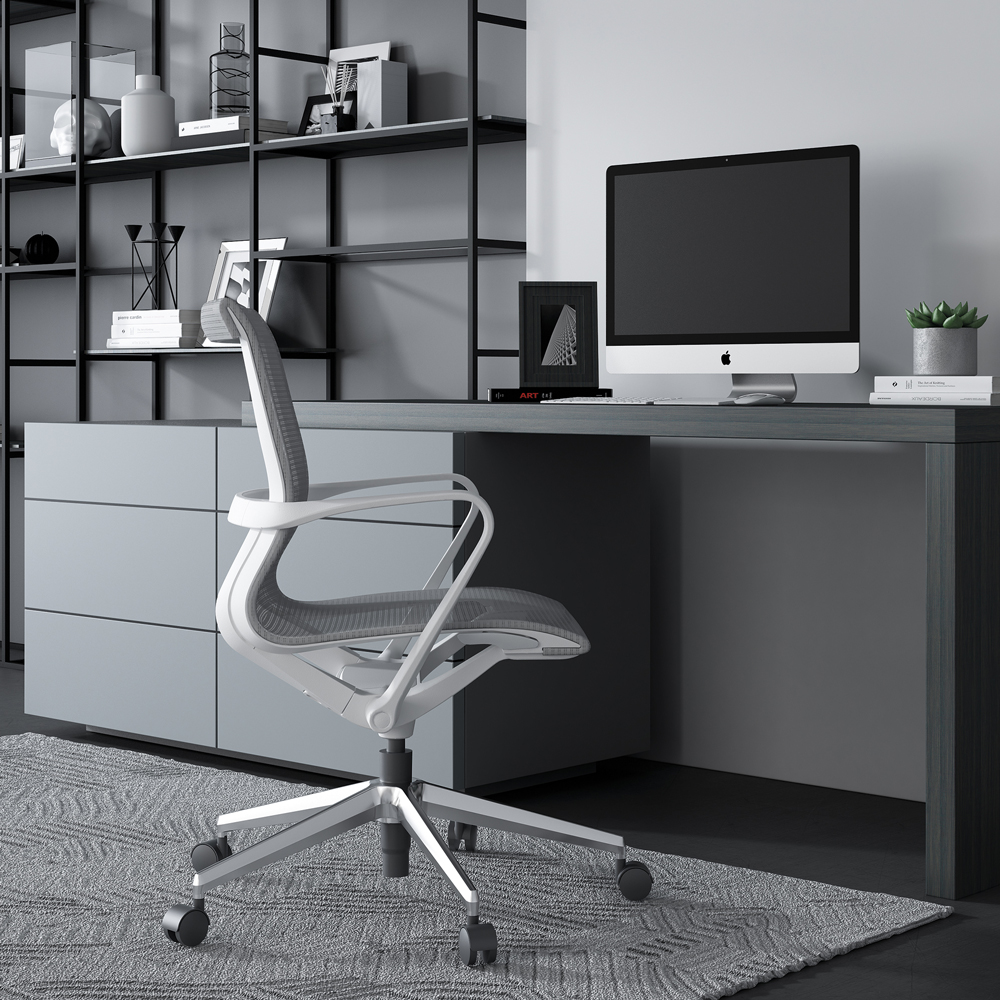 Ergonomische bureaustoel met hoog verend gaas voor thuis of op kantoor