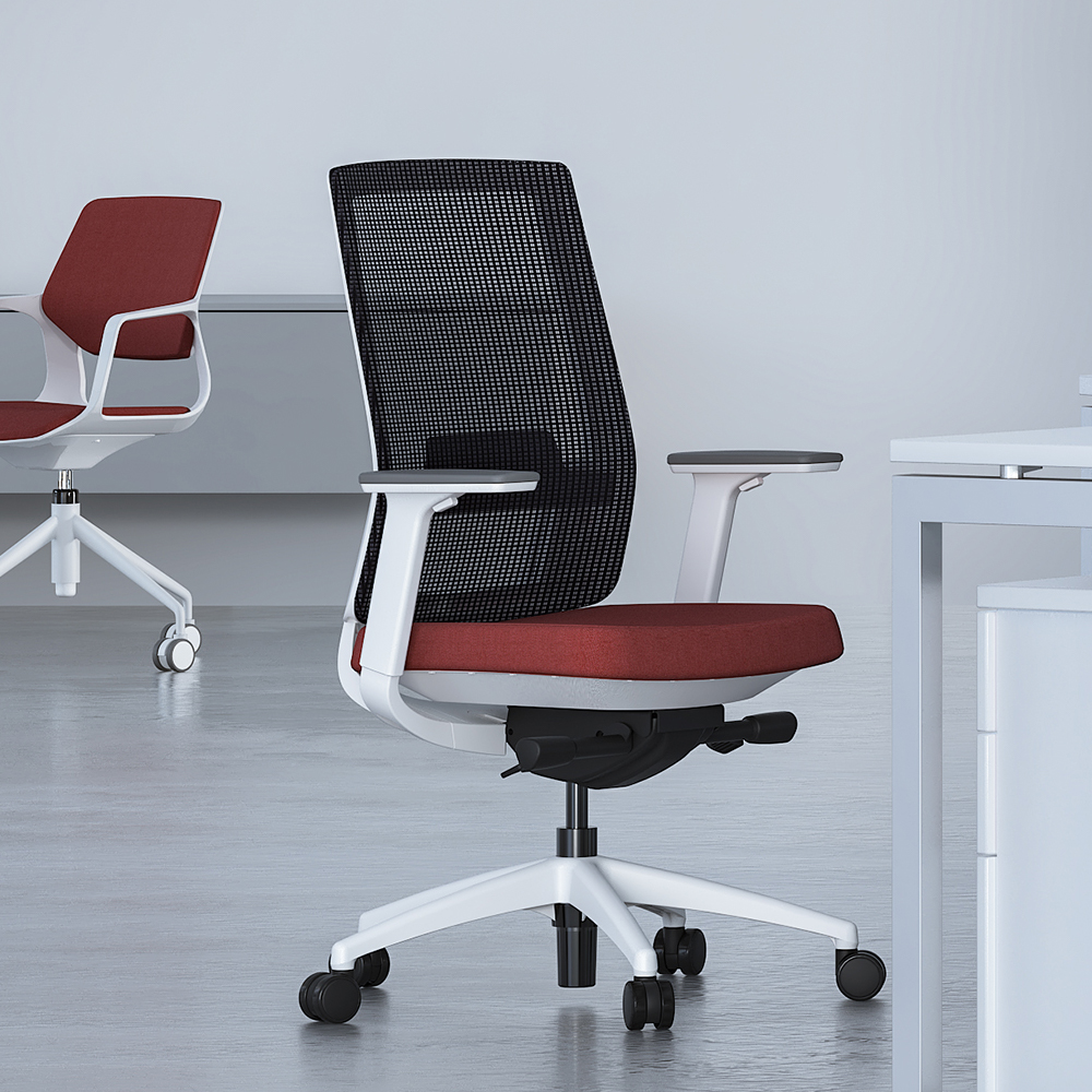 Wysokiej jakości wygodne krzesło biurowe z odchylanym oparciem i siatką