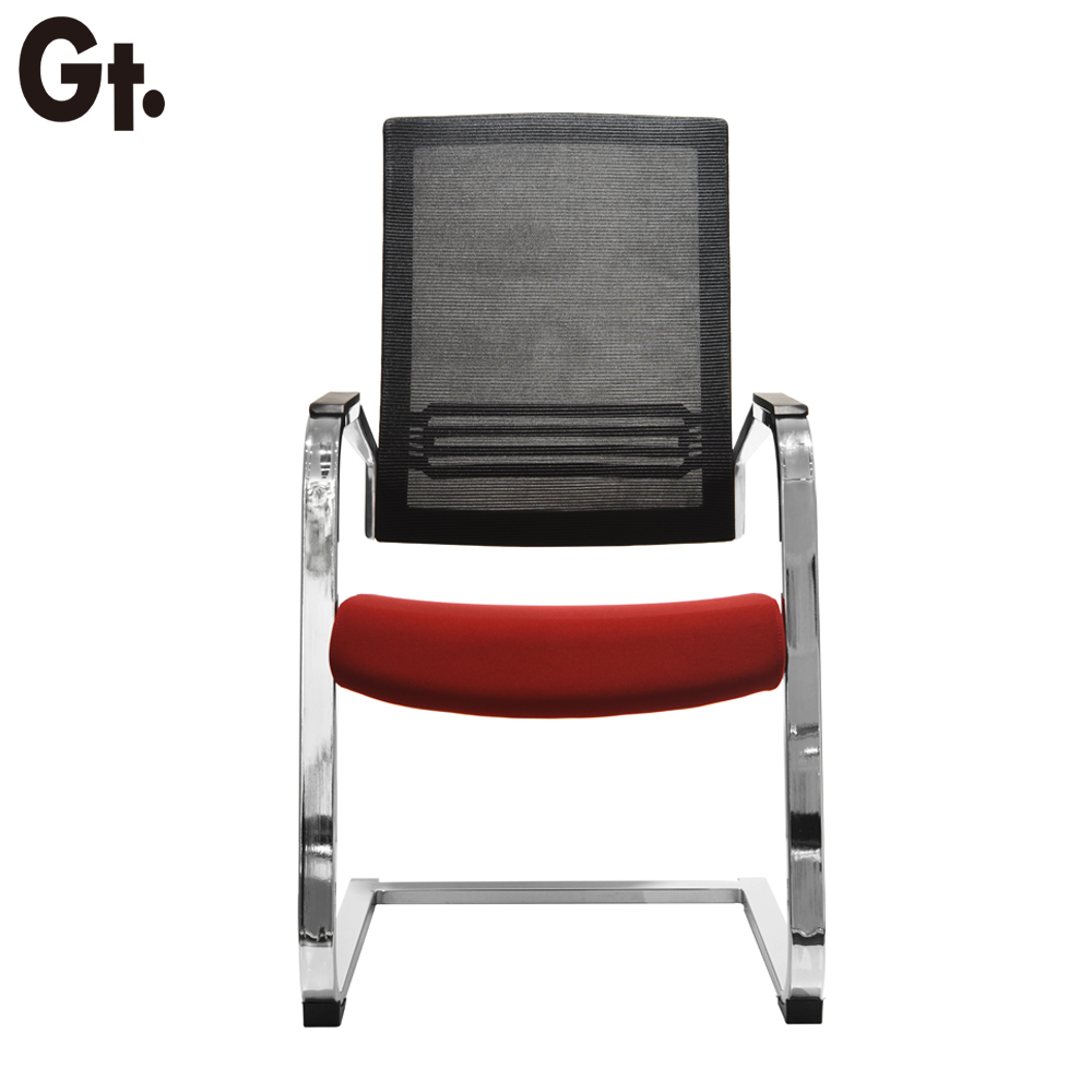 Electroplate Bow Shape Steel Frame Office Chair for meeting Room