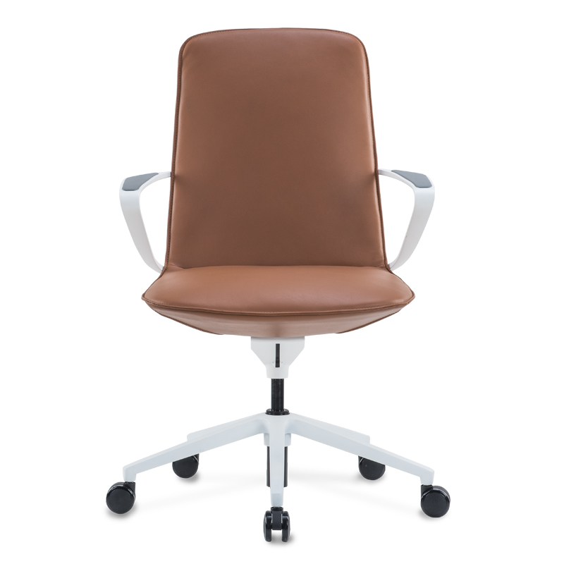 Ergonomiczne obrotowe krzesło biurowe Executive Business w całości ze skóry dla szefa menedżera