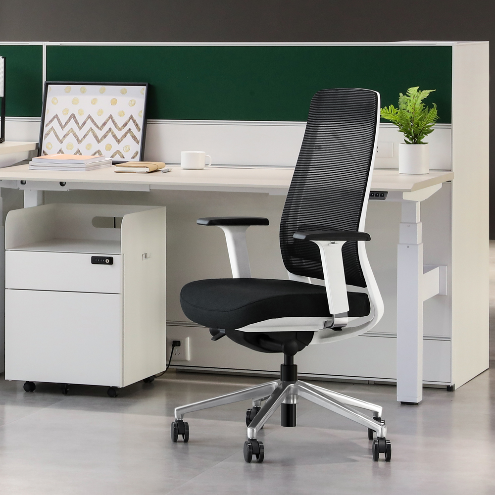 Fabric Office Chair Swivel Ex...