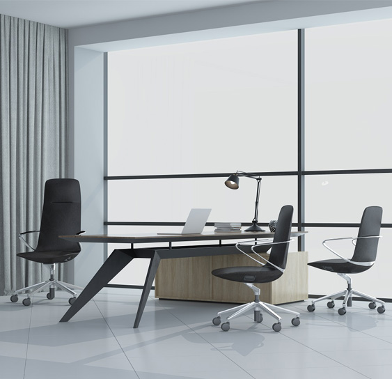 كرسي أثاث عالي الظهر مصنوع من الجلد مريح للمكتب التنفيذي كرسي مكتب