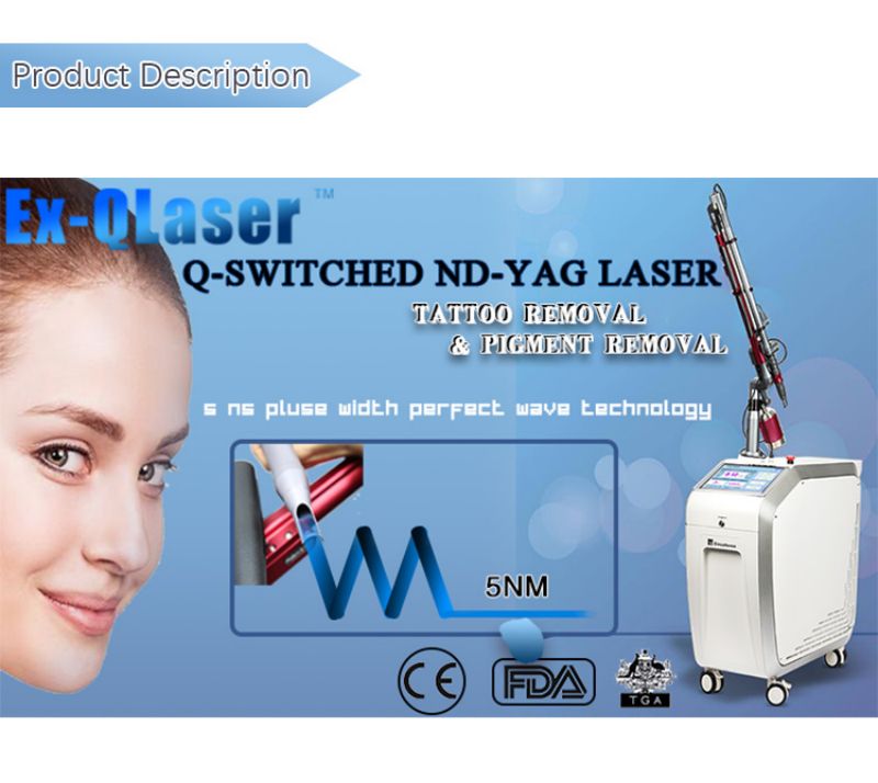 Pentru ce este folosită mașina cu laser aq switched nd yag?