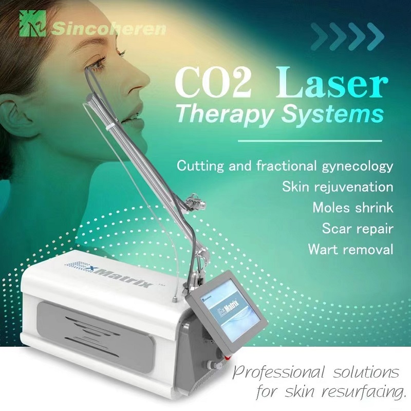 Prenosný CO2 frakčný laserový prístroj na resurfacovanie pokožky