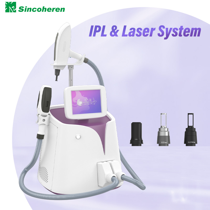 IPL prístroj na odstraňovanie chĺpkov laserom Nd Yag