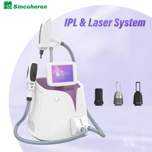 Máquina de cuidados com a pele para remoção de pêlos a laser IPL Nd Yag
