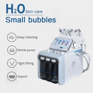Machine de soins de la peau hydrodémabrasion à petites bulles H2-O2