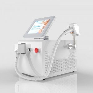 Portable 3 wavelength diode laser hair removal epilation device