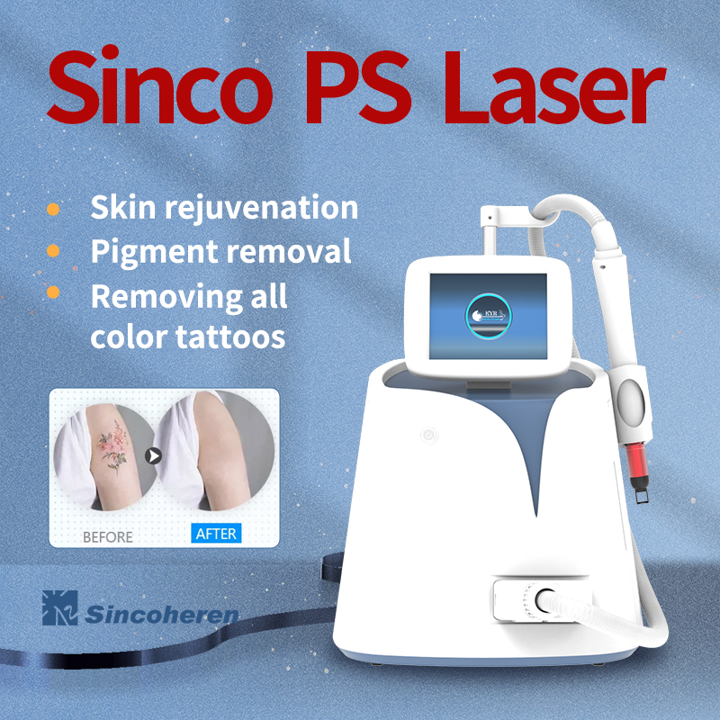 Draagbare Pico-laserpigmentverwijderingsmachine