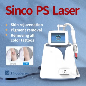 Portable Pico Laser Pigment Tshem Tawm Tshuab