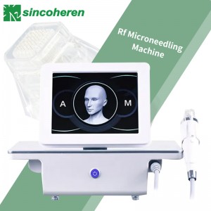Bärbar Microneedle RF akneborttagningsmaskin för hudföryngring