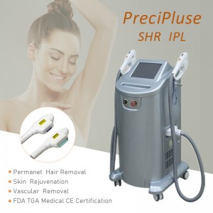 Schmerzlose 2-in-1-SHR-IPL-Haarentfernungs-Lasermaschine, Haarentfernung, Hautverjüngung, FDA, TGA, CE-Zulassung