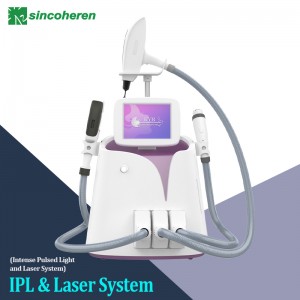 IPL Nd Yag Laser RF 3 En 1 Maŝino