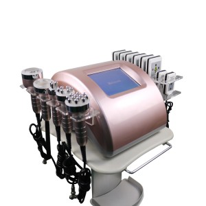 6 Ao amin'ny 1 Cavitation Lipolaser Body Slimming Machine Vacuum Cavitation System